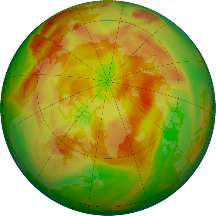 Arctic ozone map for 14 May 1979